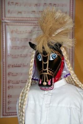 This horsehead mask as seen in the National Museum is typical of masks seen in Nicaraguan festivals.