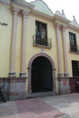Entrance of the National Gallery Art.  It was built as a convent in 1654, and, later, it became Honduras University.