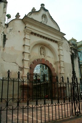 On the right side of St. Michael's Cathedral is this gate with beautiful ironwork.