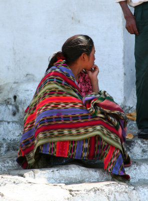 I took this picture without her knowing it, since the Indians in Chichicastenango do not like to be photographed.