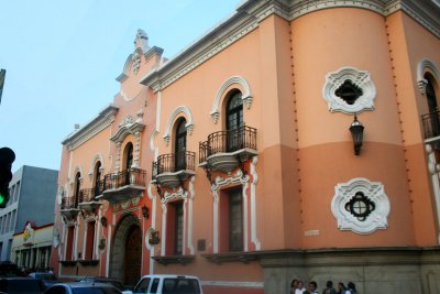 It's eclectic style is characteristic of the Ubico Period with Guatemalan colonial architectural elements.