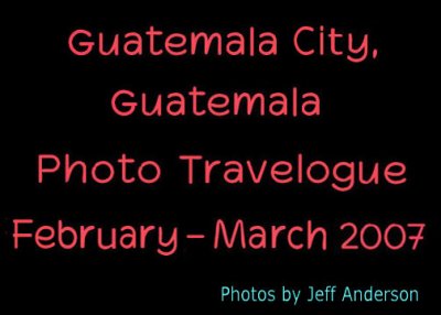 Guatemala City cover page.