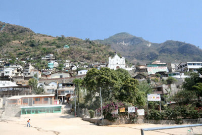 View looking up the hill at San Antonio from it's base.