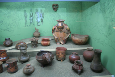 More unusual pre-Columbian artifacts on display at the museum.