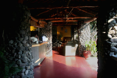 The front desk of the Hotel Cacique Inn.