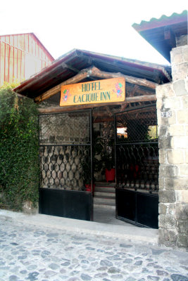 Entrance of the Hotel Cacique Inn.