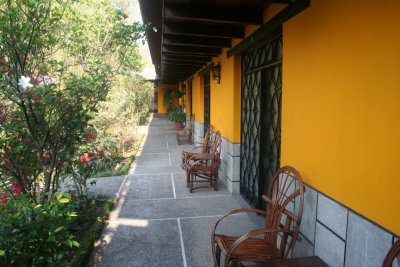 My room at the Hotel Cacique Inn was located down this pathway.
