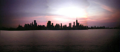 This panoramic view of the skyline was the last photo that I took since it was getting dark.