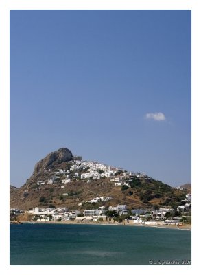 Chora, The rear side of Skyros city. A view from Molos