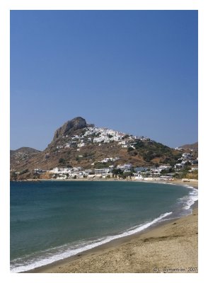 Chora, The rear side of Skyros city. A view from Molos