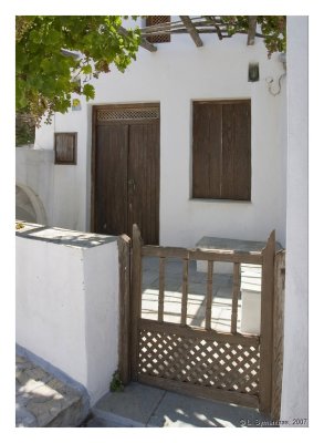 Home detail in Skyros City (Chora)