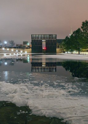 OKC Bombing Memorial on a cold winter's Night (01)