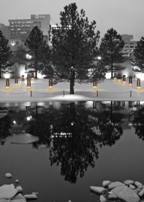 OKC Bombing Memorial on a cold winter's Night (13)