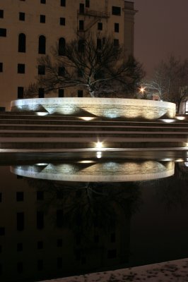 OKC Bombing Memorial on a cold winter's Night (06)