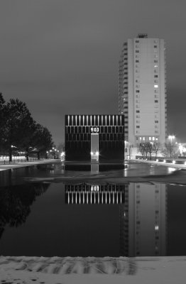 OKC Bombing Memorial on a cold winter's Night (08)