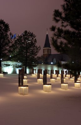 OKC Bombing Memorial on a cold winter's Night (09)