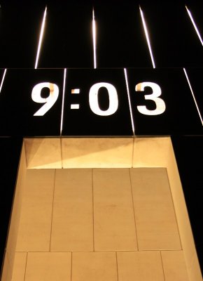 9:03 wall at night