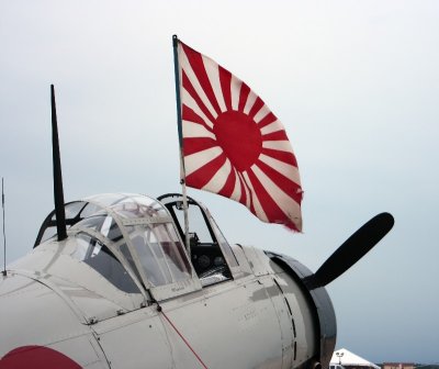 Japanese Zero and the Rising Sun