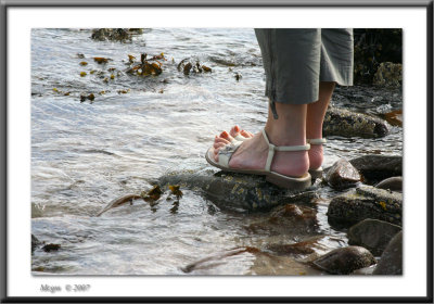 Foot in the ocean ...