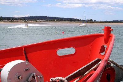 Red boat, St. Helens