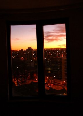Sunrise from hotel room 2