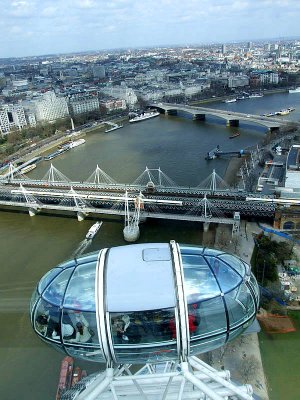 Looking over the Thames