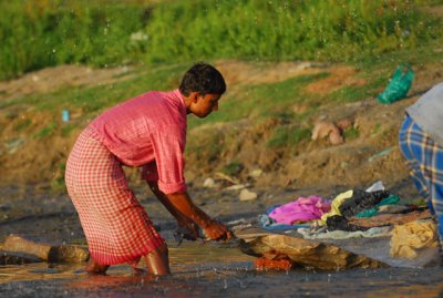 Gangesh washing machine, India