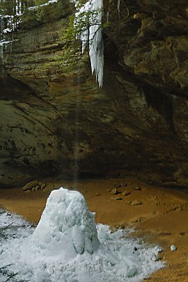 Ash Cave Falls Frozen