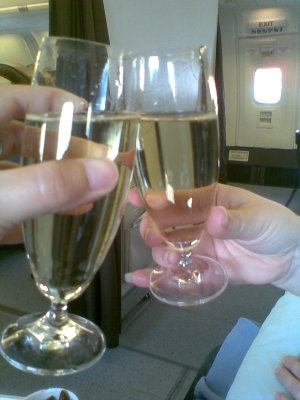 Champers for take off darling!.jpg
