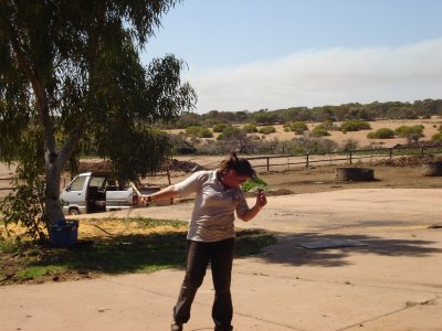 Using the whip - looking like Elvis.JPG