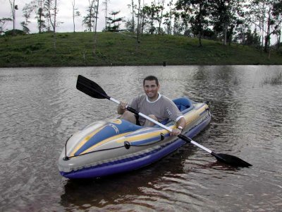 Cristian en Kayak