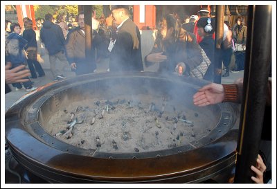 Incense burner at the Sensoji Temple