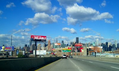 Approaching tthe midtown tunnel