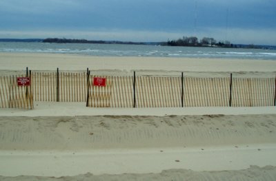 Beach closed