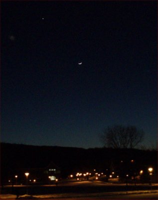 Moon and Venus