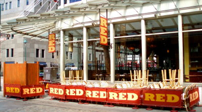 A red restaurant
