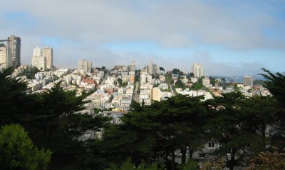 Looking down from Telegraph Hill