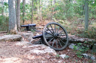 Abandoned artillery at Murfreesboro