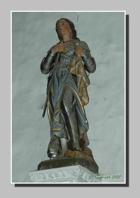 Polychrome statue