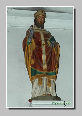 Polychrome statue