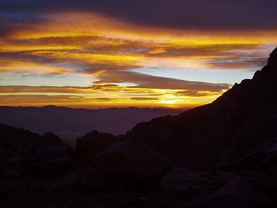 First light at Upper Boy Scout Lake