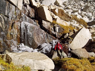 Along the inlet stream of Upper Boy Scout Lake