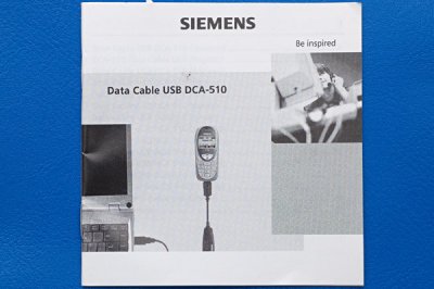 Siemens DCA-510 USB Data Cable Manual
