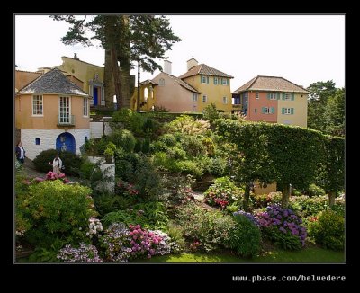 L-R #2 Round House, Bell Tower, Government House, The Dolphin , Portmeirion 2007