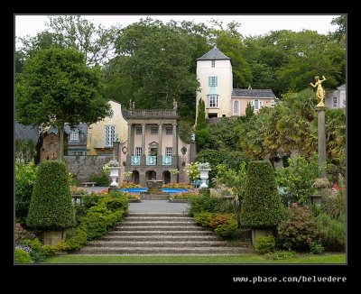 Telford's Tower aboce The Piazza, Portmeirion 2007