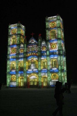 Church with Stained Ice Windows