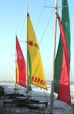 Ice sleds -riverfront- Harbin