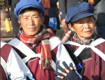 Naxi Dancers - Central Plaza - Old LiJiang