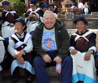 Two Naxi Dancers plus a non-dancer