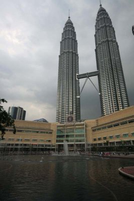 Twin Towers from rear lakeside
